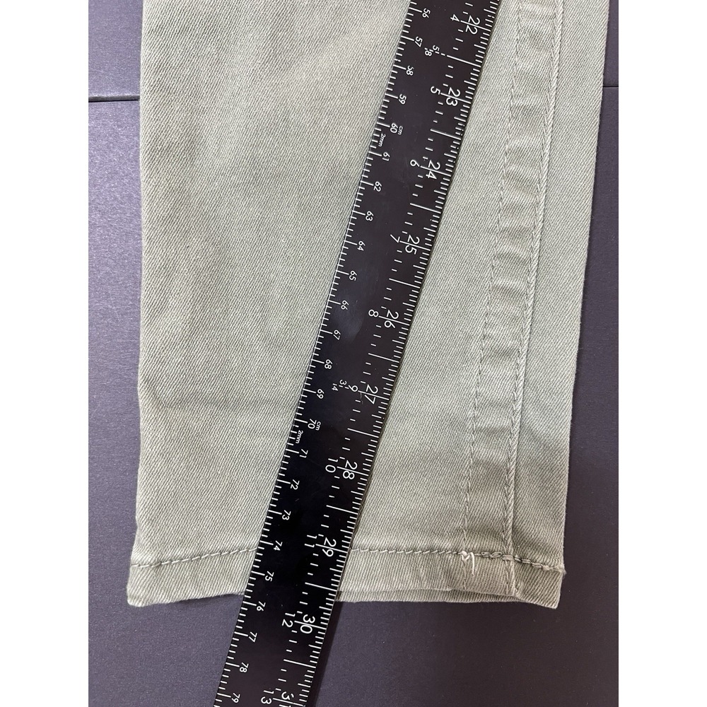 Seven 7 Jeans Tummy Less Highrise Skinny Women's 10 Green Luxury Designer Boho - Picture 8 of 12